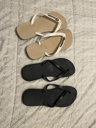 Lote 2 pares chanclas Dupe y Havaianas Talla 46