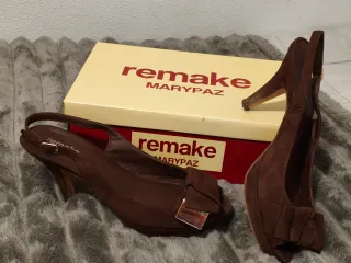 Remake Marypaz Zapatos Marrones Talla 39