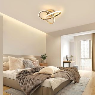 Lámpara de techo LED 30 W 3375 lm - 4500 K,Dorado