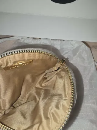 Monedero BIMBA Y LOLA beige y dorado