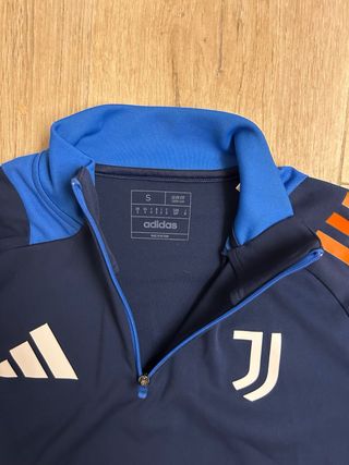 Felpa training Juventus Adidas blu/arancione