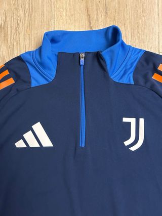 Felpa training Juventus Adidas blu/arancione