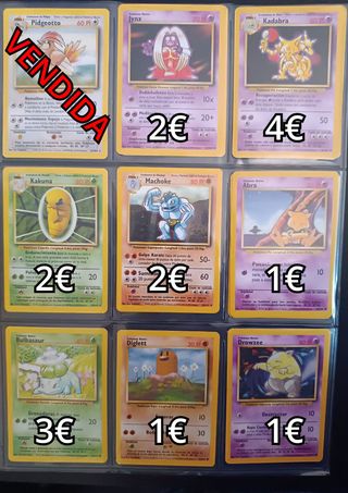 CARTAS POKÉMON SERIE BASE TCG