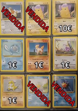 CARTAS POKÉMON SERIE BASE TCG