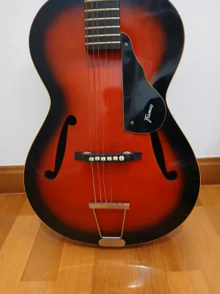 Guitarra Framus acústica cuerdas metal