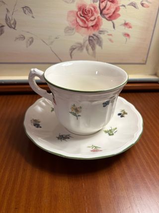 Taza San Claudio Flores y frutas