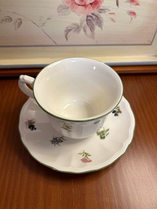 Taza San Claudio Flores y frutas