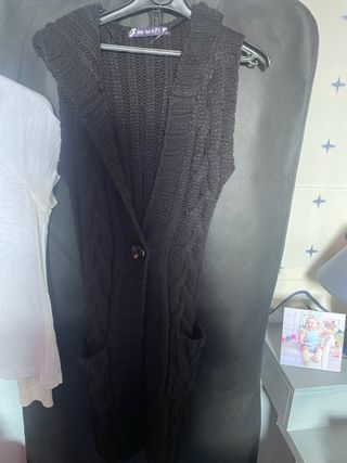 Abrigo y chaleco de punto City Girl