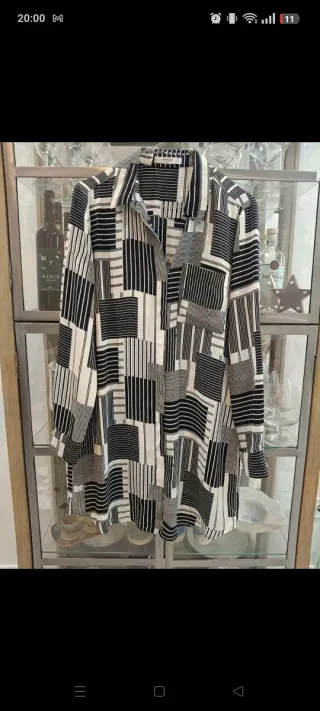 Camisa Larga Estampada