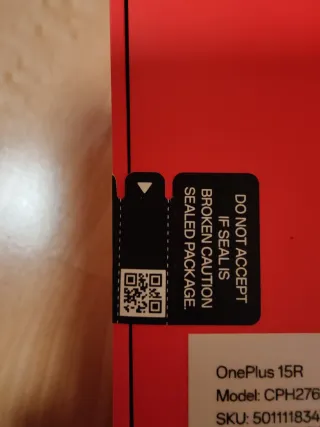 OnePlus 15R (12GB/512GB) Negro + Funda + Cargador