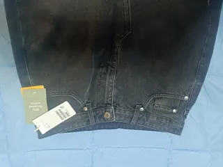 Falda vaquera larga mujer negra