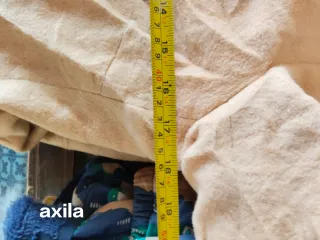 Abrigo largo beige mujer