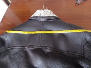 Chaquetón de cuero forrado piel hombre