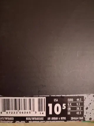 Nike Jordan 6 retro infrared 2019