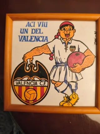 Cuadro cerámica Valencia C.F.