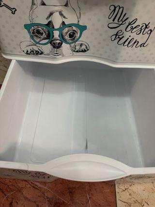 Caja de plastico para almacenar con 3 cajone