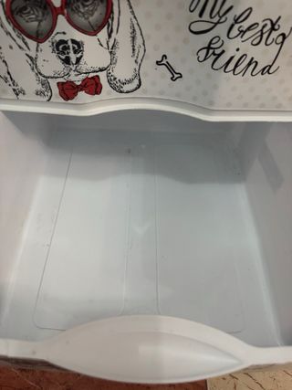 Caja de plastico para almacenar con 3 cajone