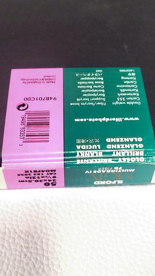 Papel Ilford Multigrade IV FB Glossy 24x30,5. 50h