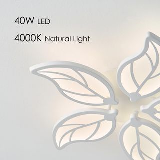 Lámpara Techo LED Diseño Hoja 50cm 40W