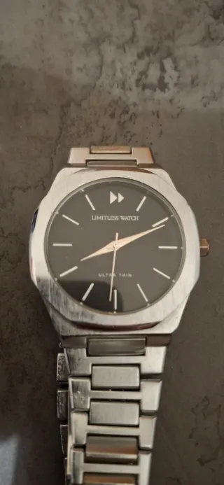 Orologio Limitless Watch Uomo Nero Argento