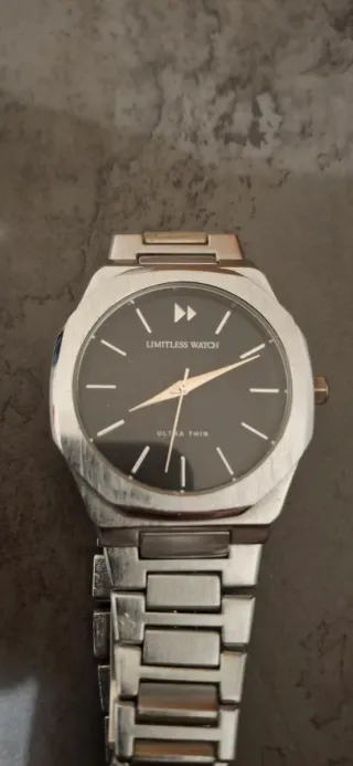 Orologio Limitless Watch Uomo Nero Argento