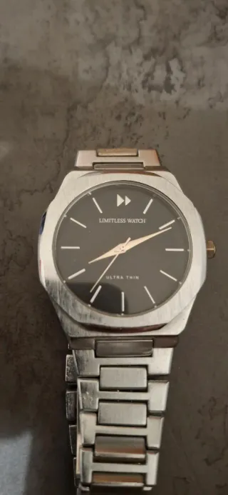 Orologio Limitless Watch Uomo Nero Argento