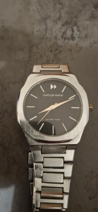 Orologio Limitless Watch Uomo Nero Argento