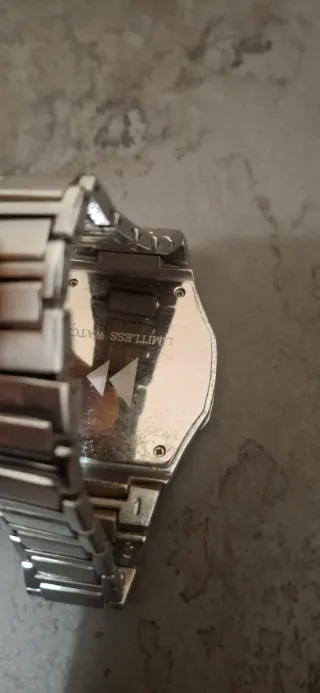 Orologio Limitless Watch Uomo Nero Argento