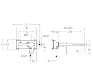 Grifo Lavabo Empotrado Ramon Soler Alexia