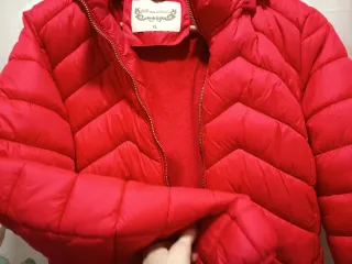 Chaqueta acolchada roja XS