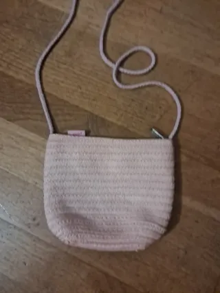 Bolso infantil flores rosa