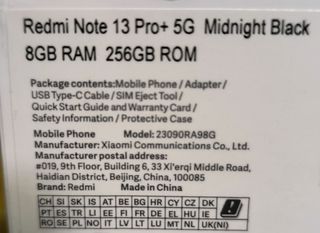 Xiaomi Redmi Note 13 Pro+ 5G 256GB