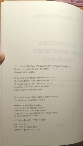 Guía bebés tranquilos y felices - Tracy Hogg