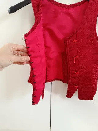 Corpiño Fallera Niña Rojo