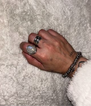 Anillo Plata Piedra Luna T14