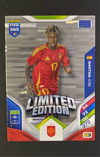 Cromo Panini FIFA 365 Nico Williams Ed. Limitada