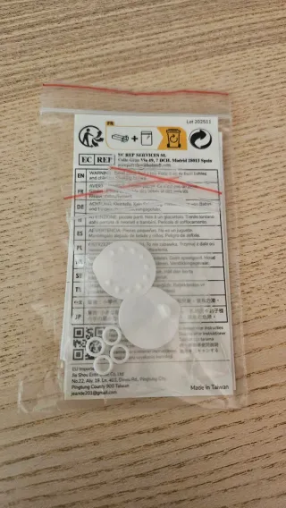 Recambios Válvulas y Juntas Tórica Medela