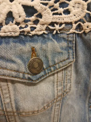 Gilet Subdued donna con pizzo bianco taglia S