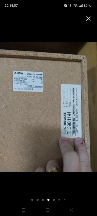 2 Altaveus AIWA SX-E550 Vintage 20W