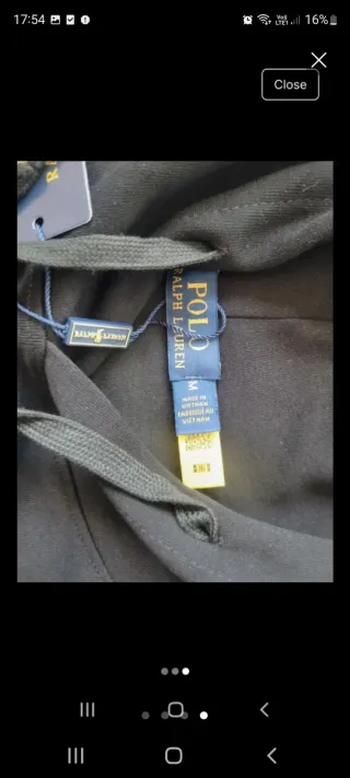 Polo Ralph Lauren tuta felpa nera