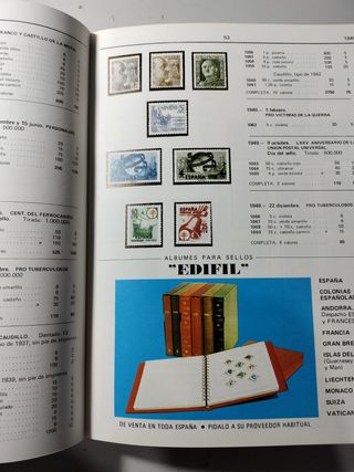 Catálogo Sellos España EDIFIL 1977