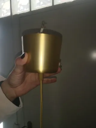 Lámpara jaula geométrica bombilla Edison