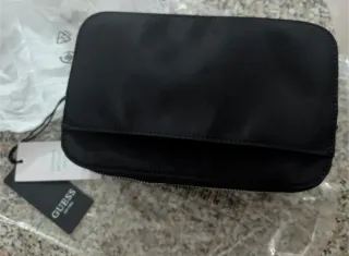 Nuova pochette uomo Guess nera con cinturino