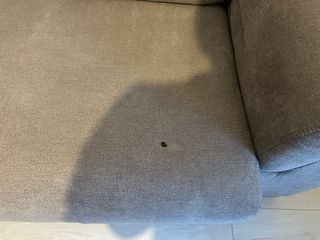 Sofá 3 plazas extensible tela marrón