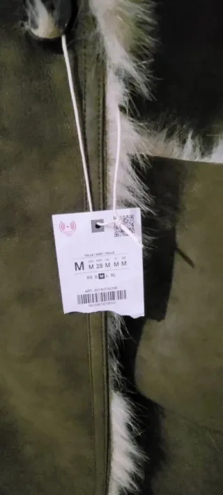 Abrigo pelo doble faz Zara