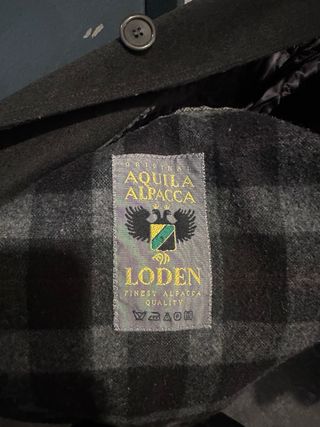 Abrigo Loden Alpaca Aquila Talla L