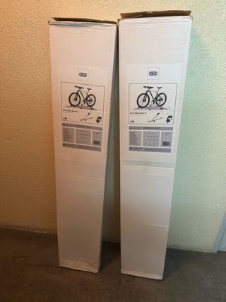 Dos portabicicletas de techo acero Cruz