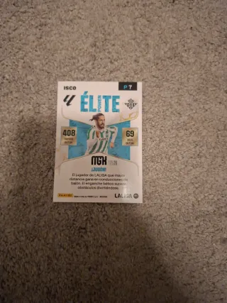 Carta Panini Élite Power Firmada