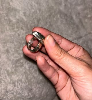 Anillo Plata Ajustable Serafinita Verde