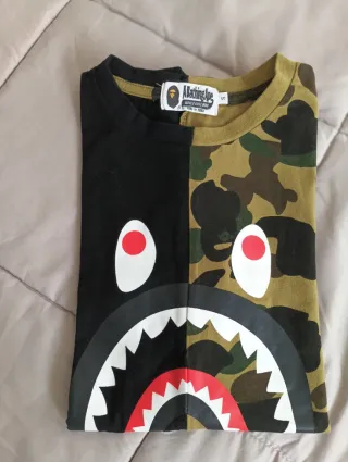 Camiseta BAPE Tiburón Camuflaje